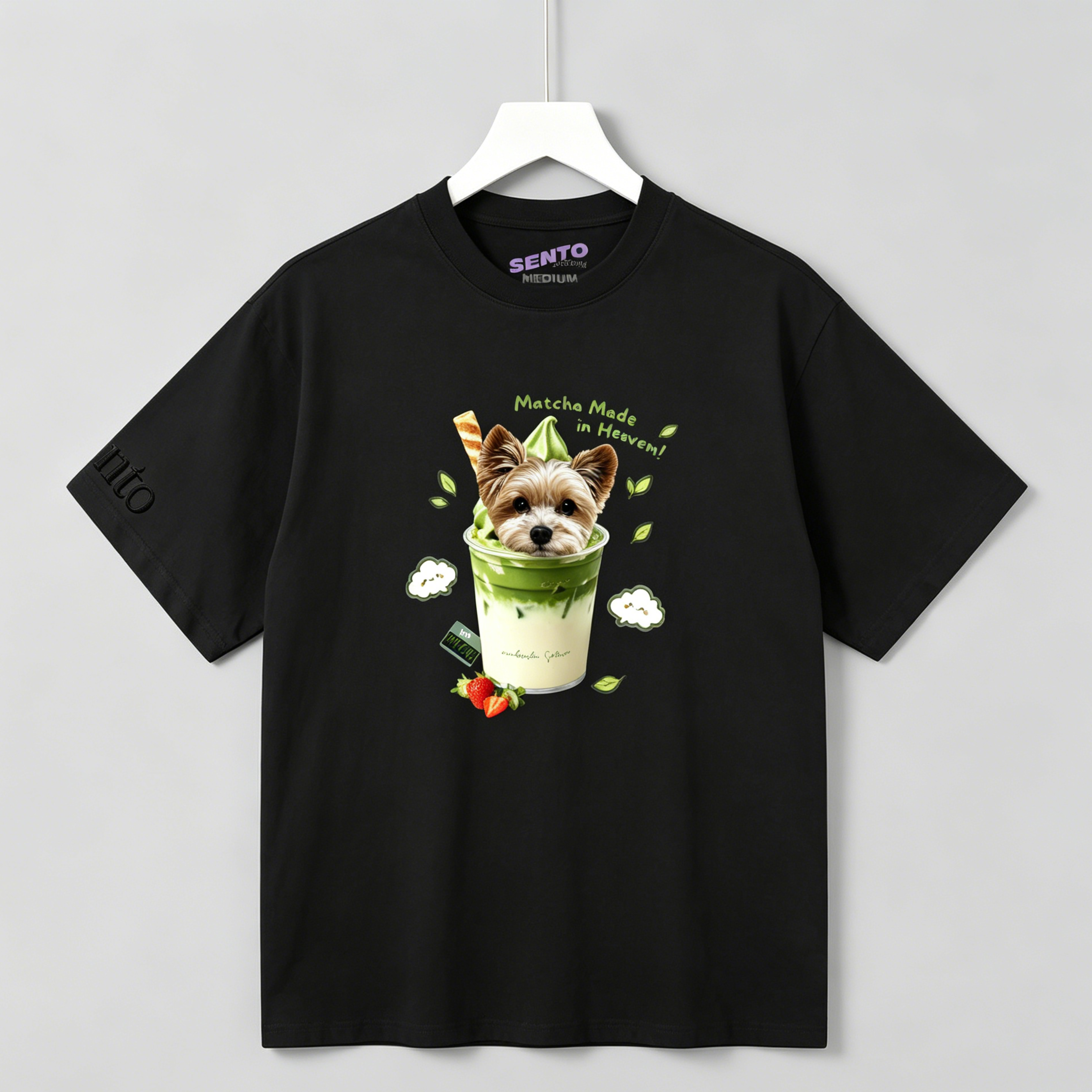 DIY - MATCHA SUNDAE (DOG GRAPHIC TEE)