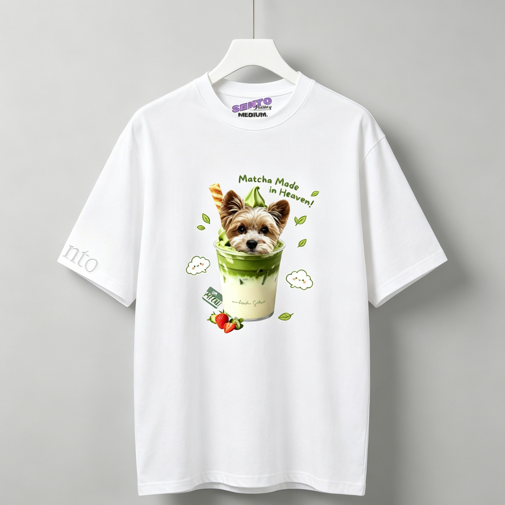 DIY - MATCHA SUNDAE (DOG GRAPHIC TEE)