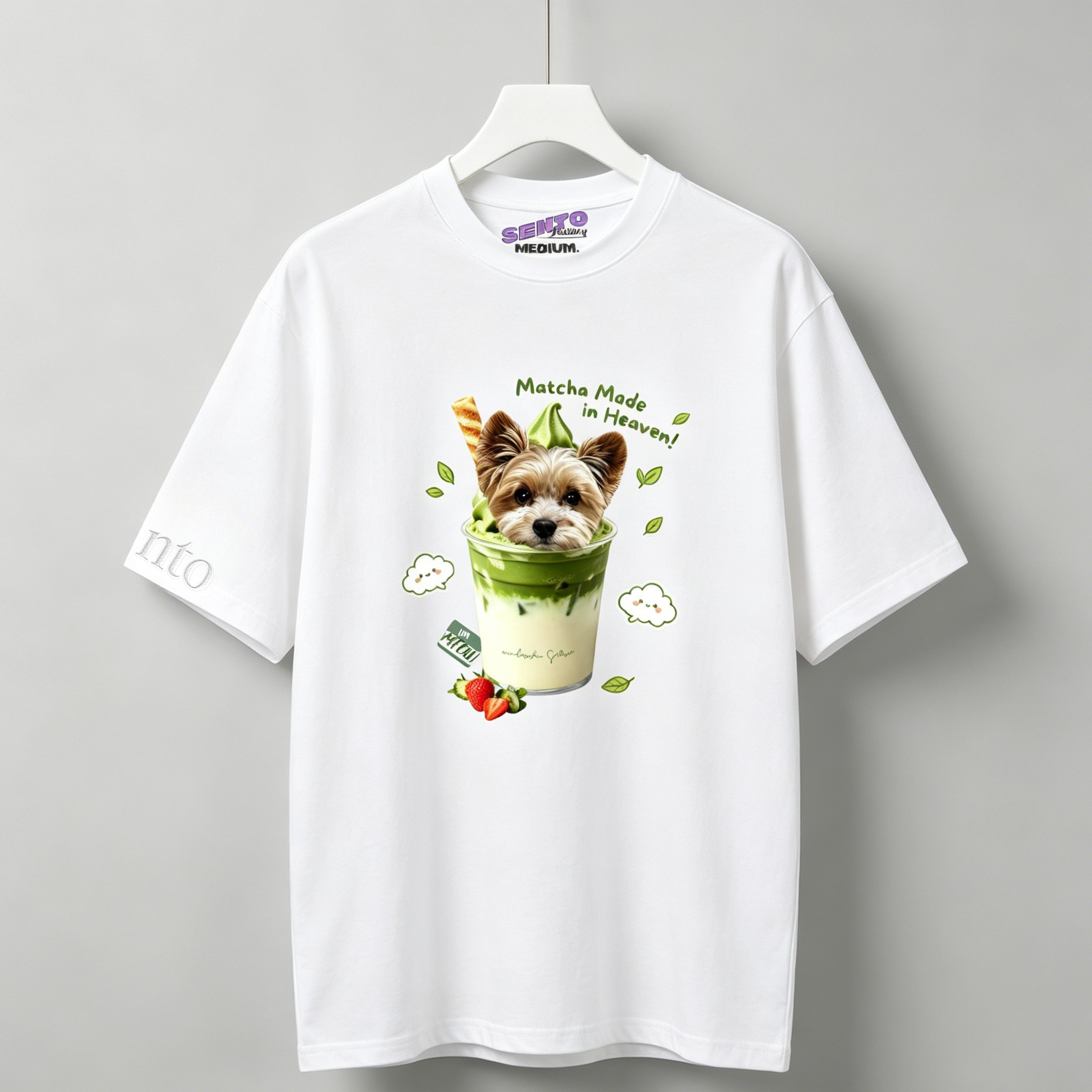 DIY - MATCHA SUNDAE (DOG GRAPHIC TEE)