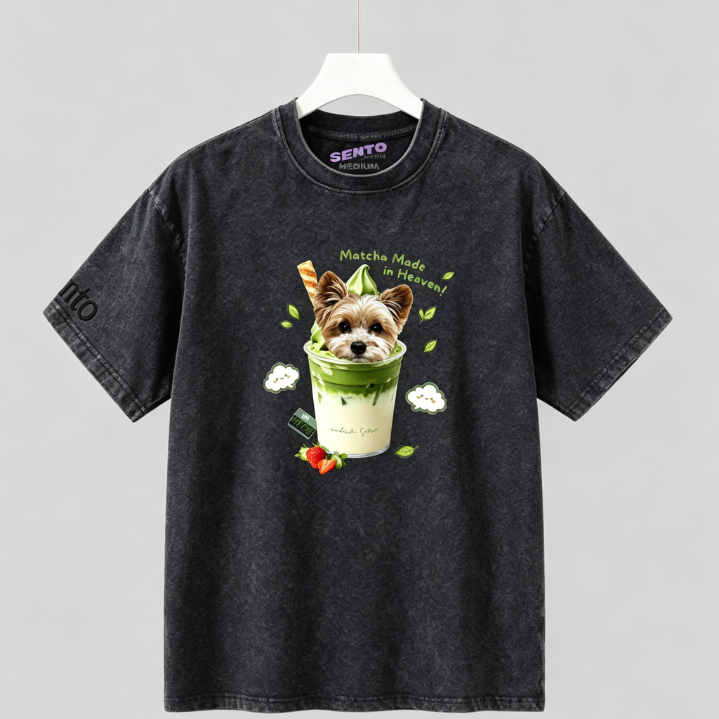 DIY - MATCHA SUNDAE (DOG GRAPHIC TEE)