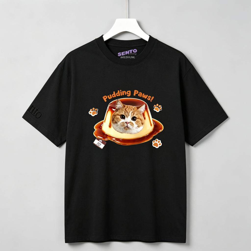 DIY - CARAMEL PUDDING (CAT GRAPHIC TEE)