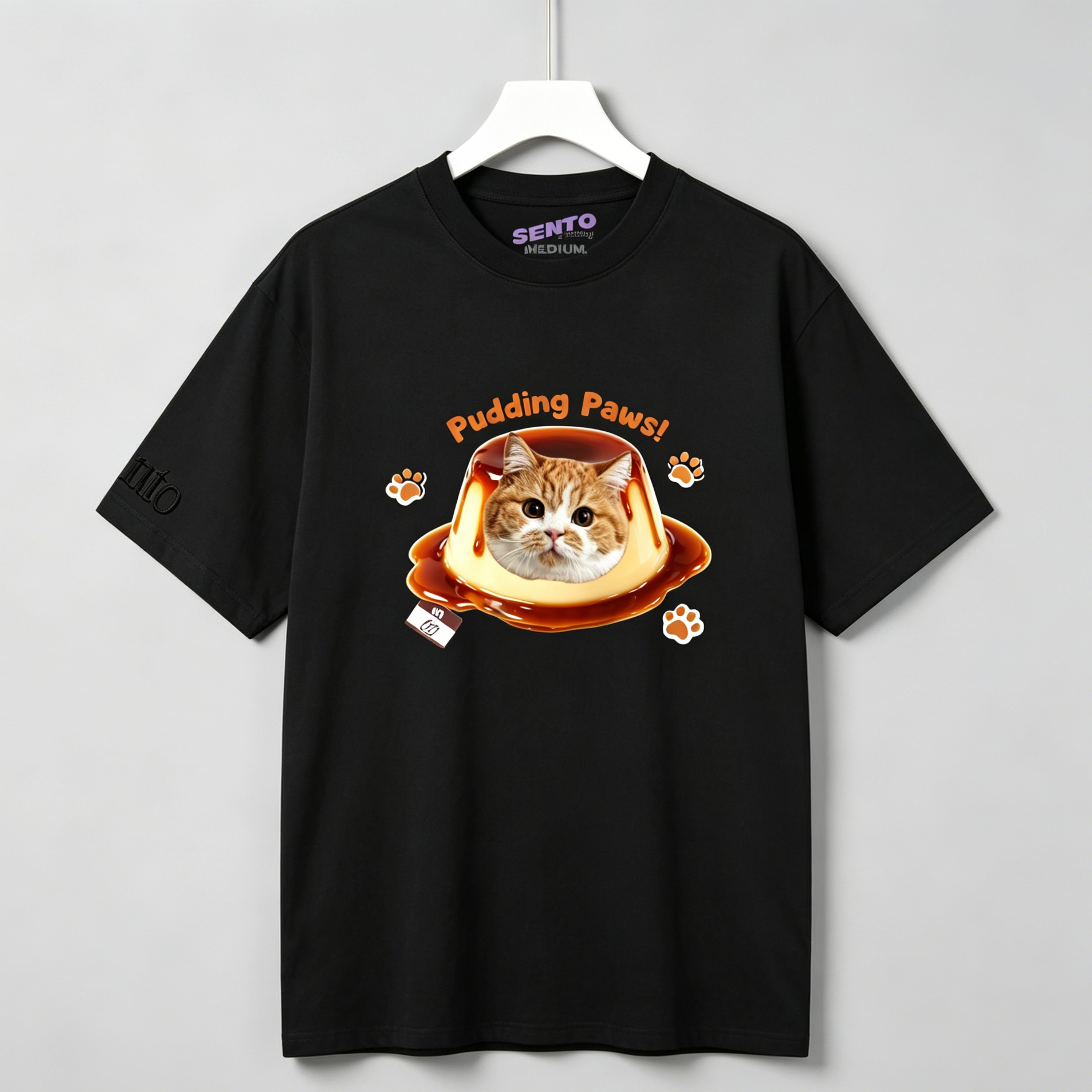 DIY - CARAMEL PUDDING (CAT GRAPHIC TEE)