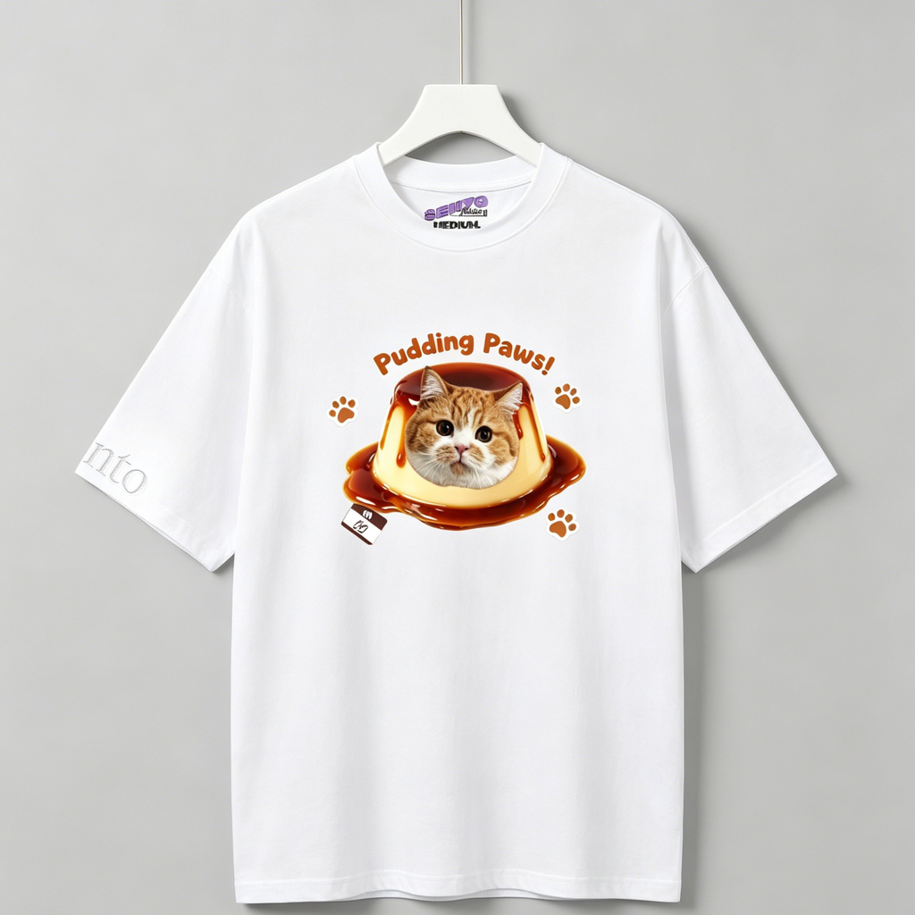 DIY - CARAMEL PUDDING (CAT GRAPHIC TEE)