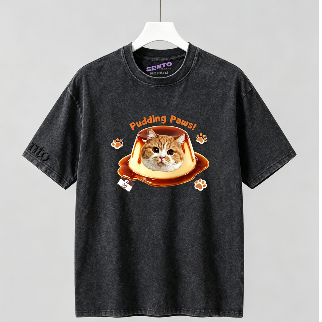 DIY - CARAMEL PUDDING (CAT GRAPHIC TEE)