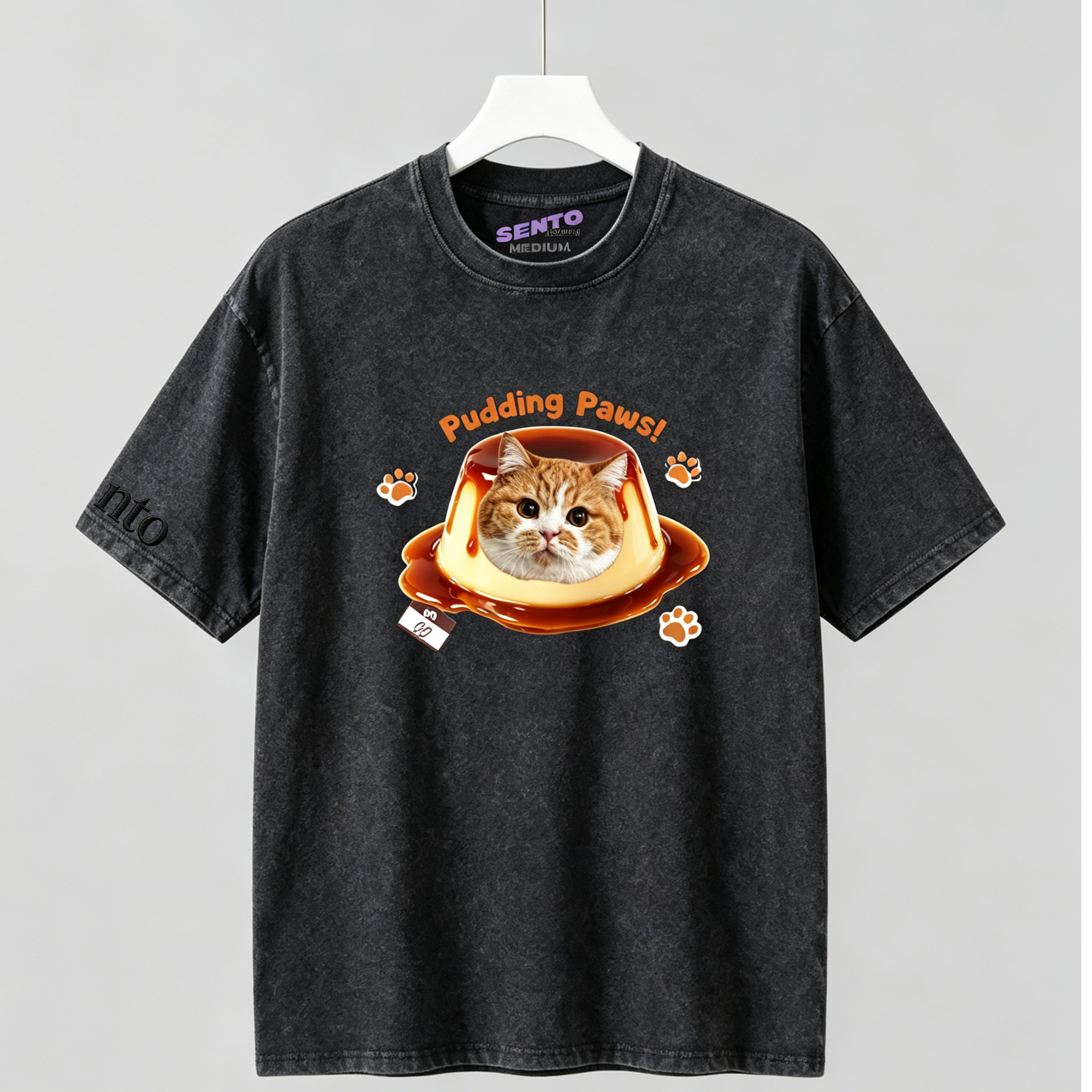 DIY - CARAMEL PUDDING (CAT GRAPHIC TEE)
