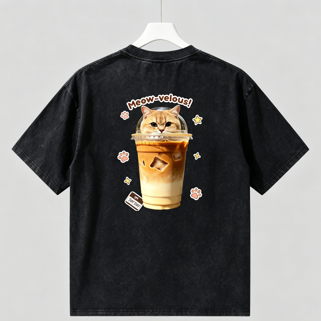 DIY - CAT LATTE (CAT GRAPHIC TEE)