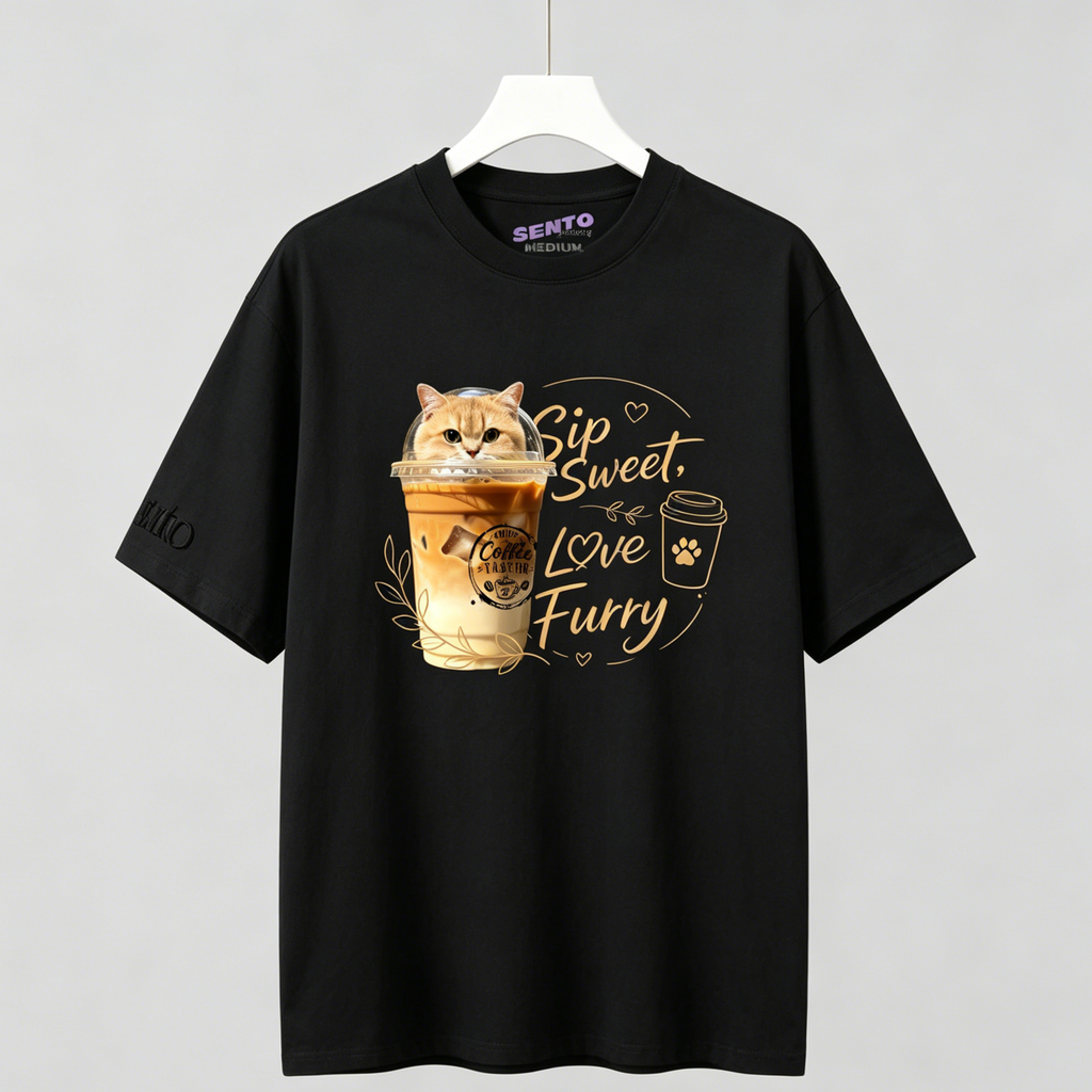 DIY - CAT LATTE (CAT GRAPHIC TEE)
