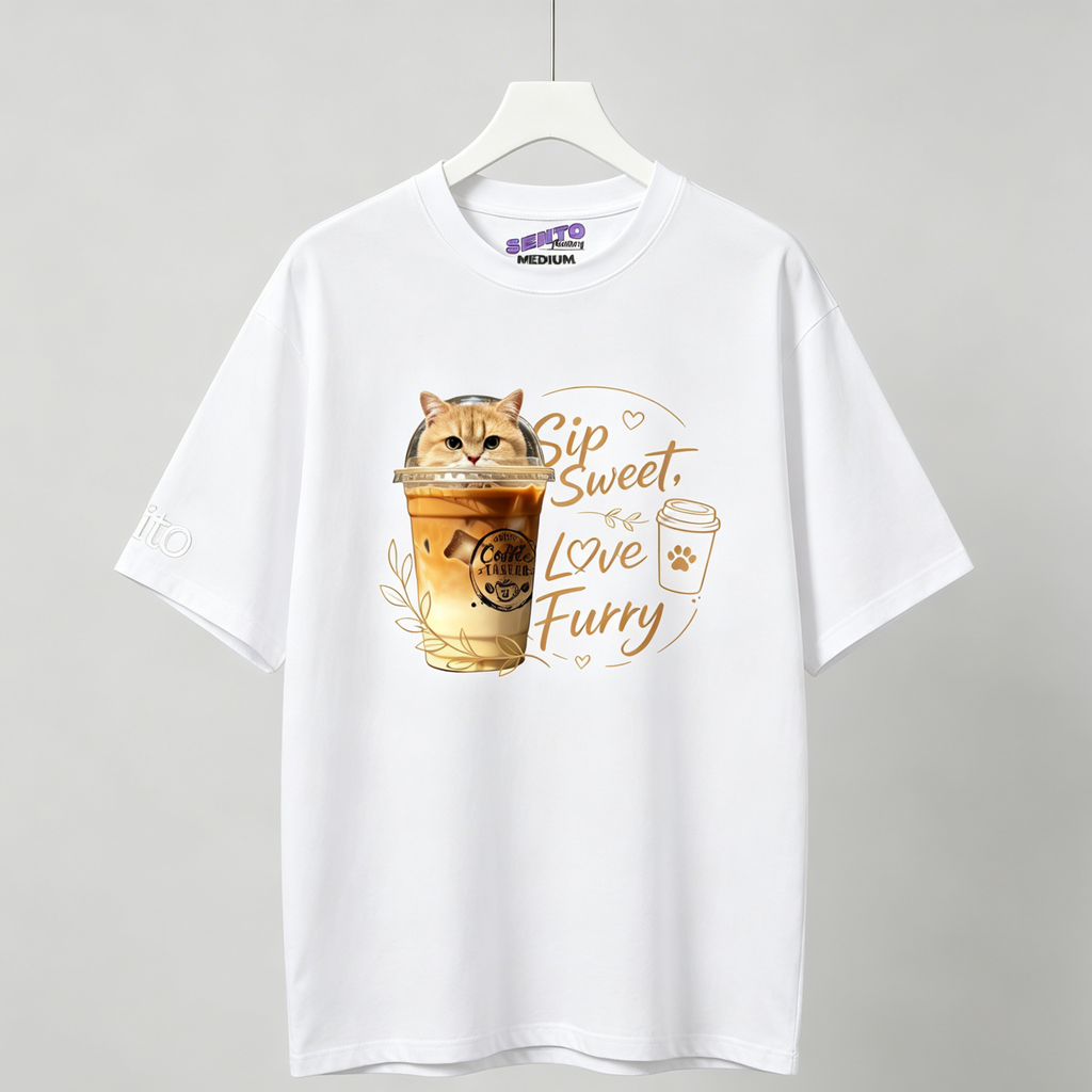 DIY - CAT LATTE (CAT GRAPHIC TEE)