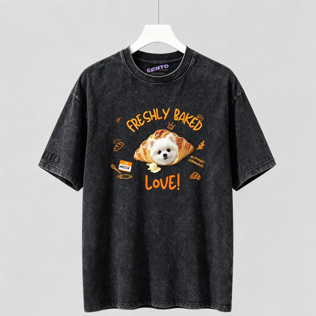 DIY - CROISSANT (DOG GRAPHIC TEE)