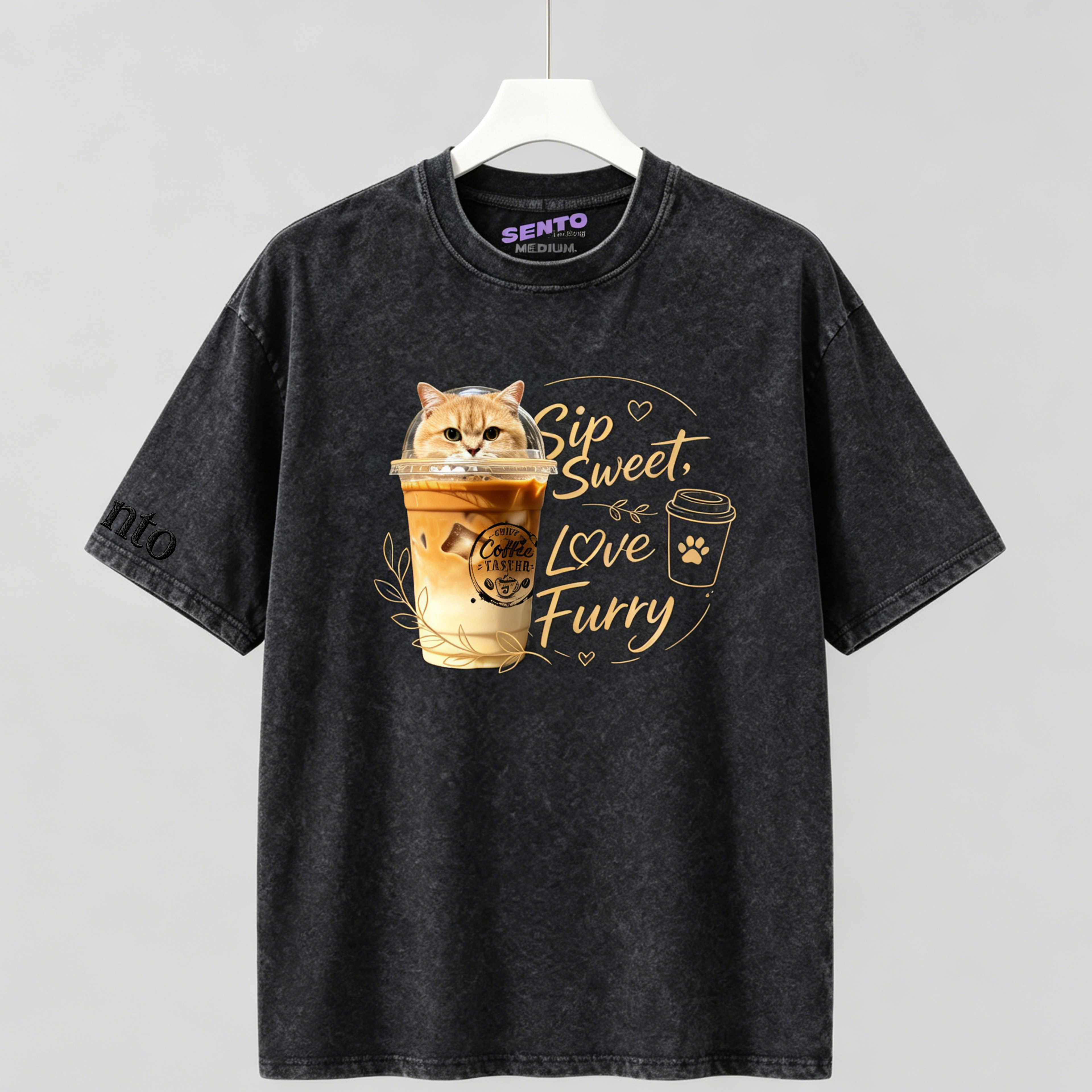 DIY - CAT LATTE (CAT GRAPHIC TEE)