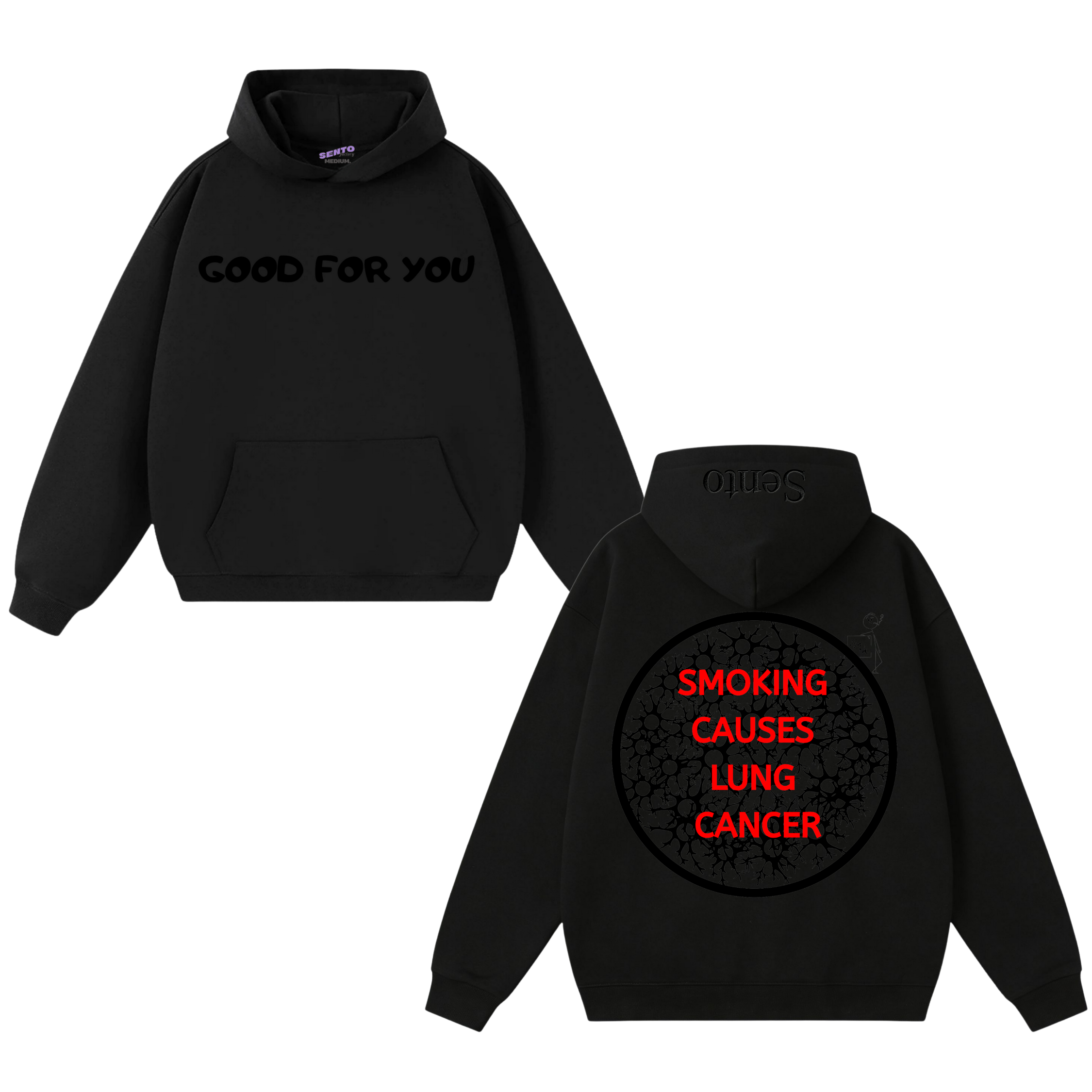 GFU_Smoking causes lung cancer Sweatshirt