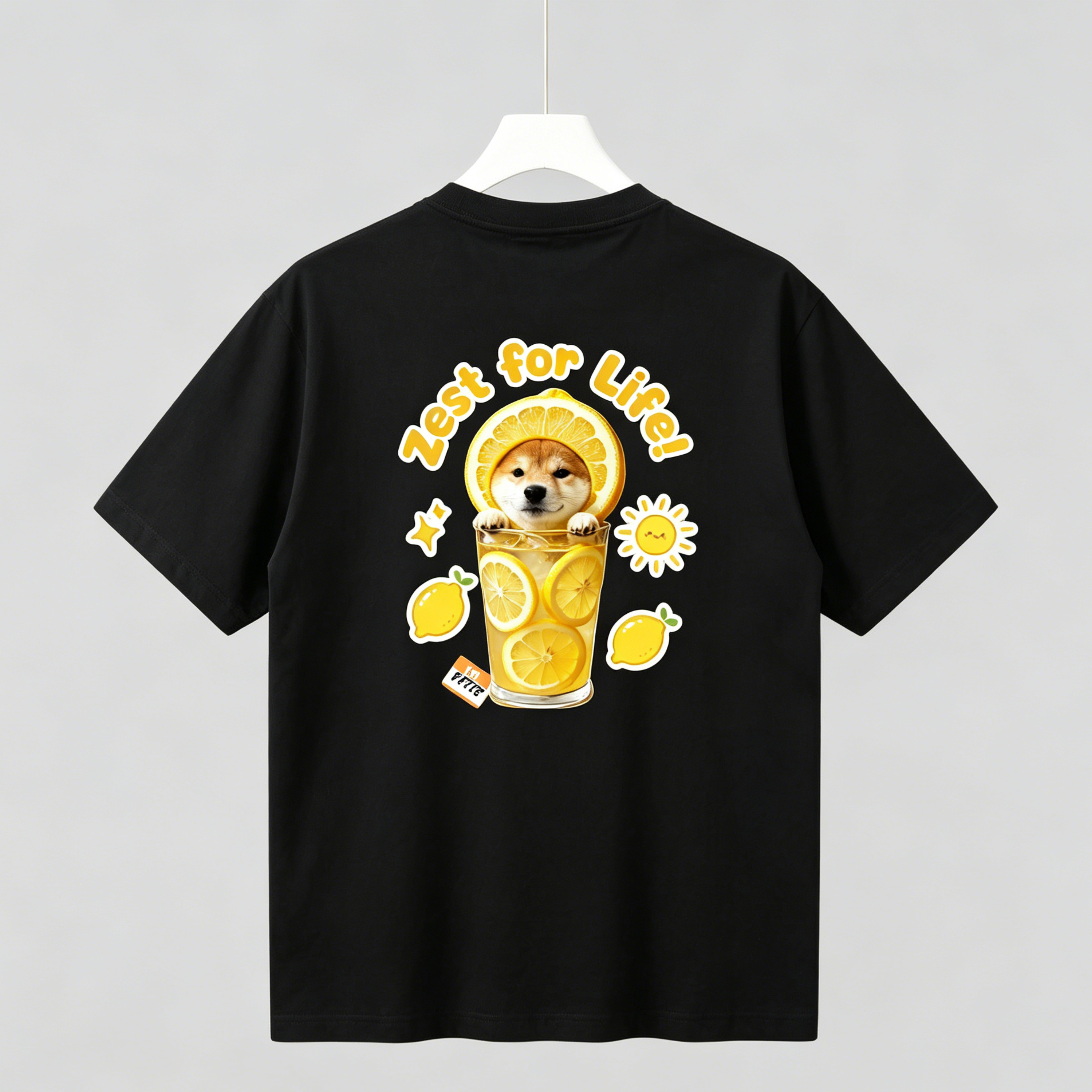 DIY - LEMON DRINK (DOG GRAPHIC TEE)