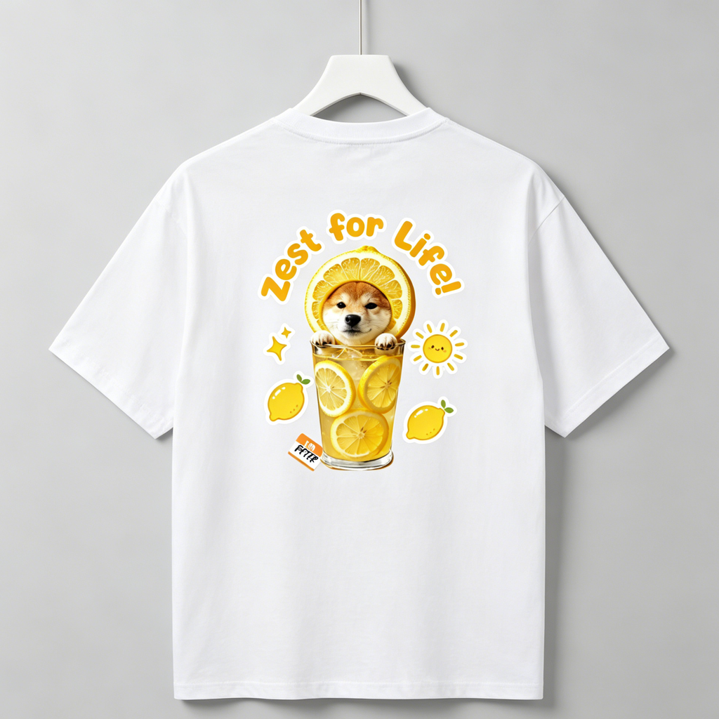 DIY - LEMON DRINK (DOG GRAPHIC TEE)