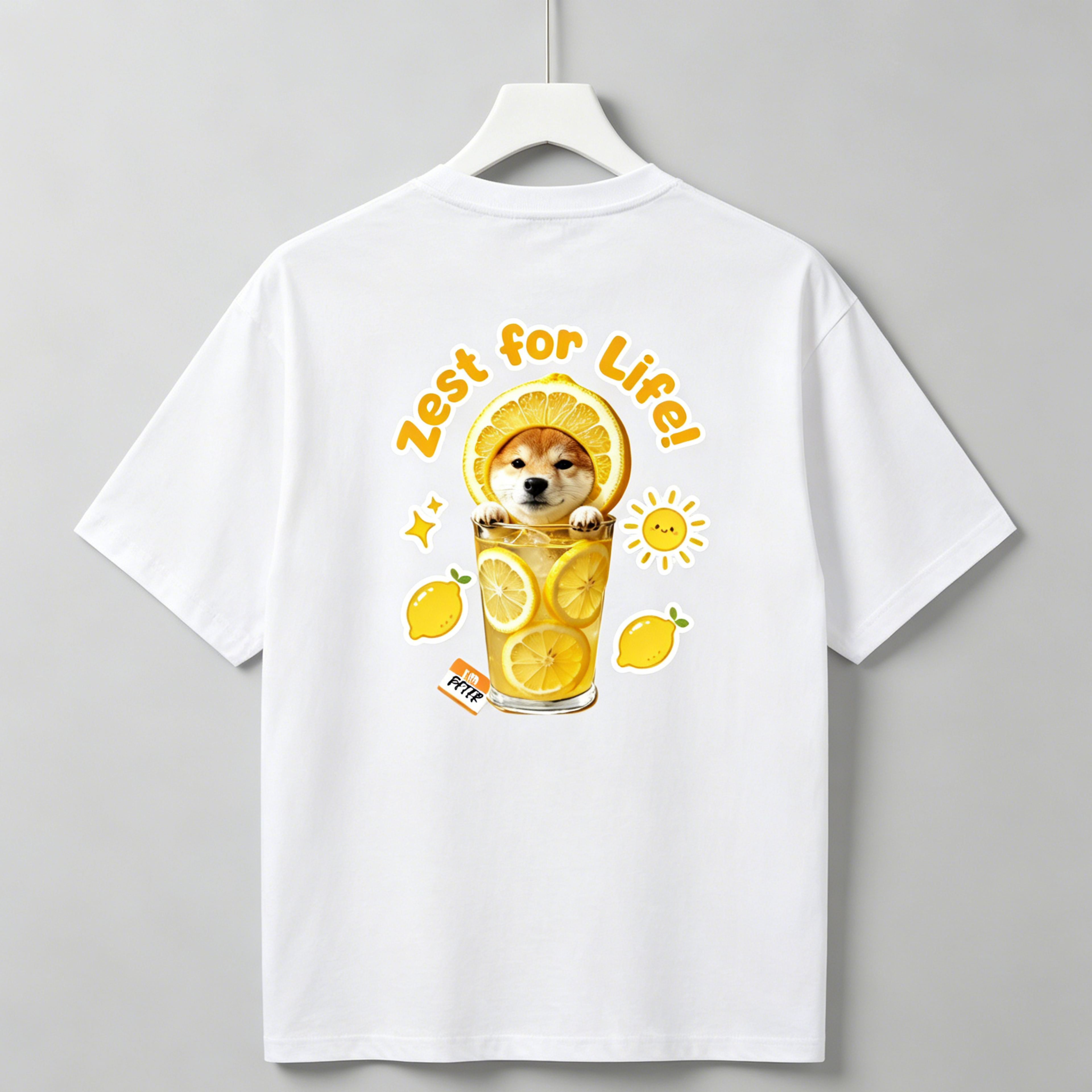 DIY - LEMON DRINK (DOG GRAPHIC TEE)
