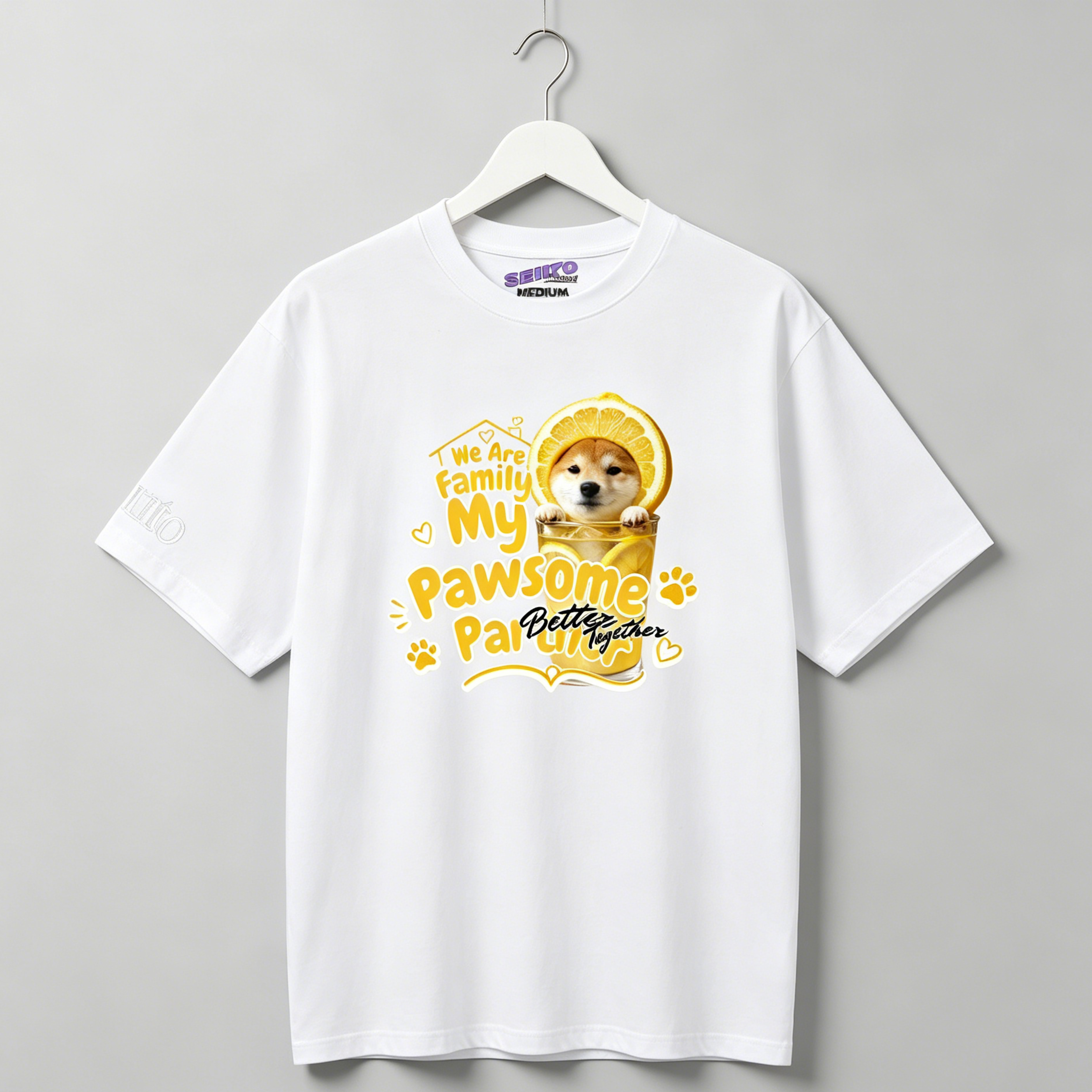 DIY - LEMON DRINK (DOG GRAPHIC TEE)