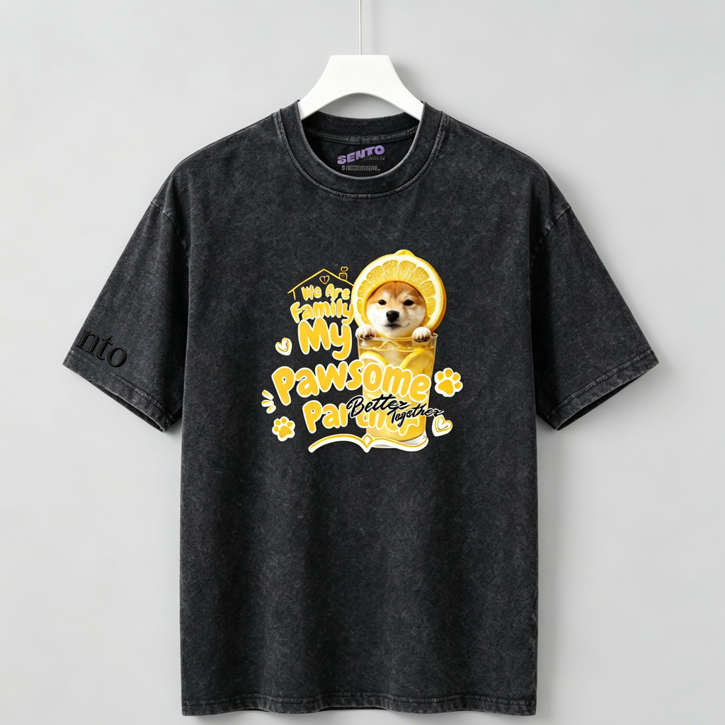 DIY - LEMON DRINK (DOG GRAPHIC TEE)