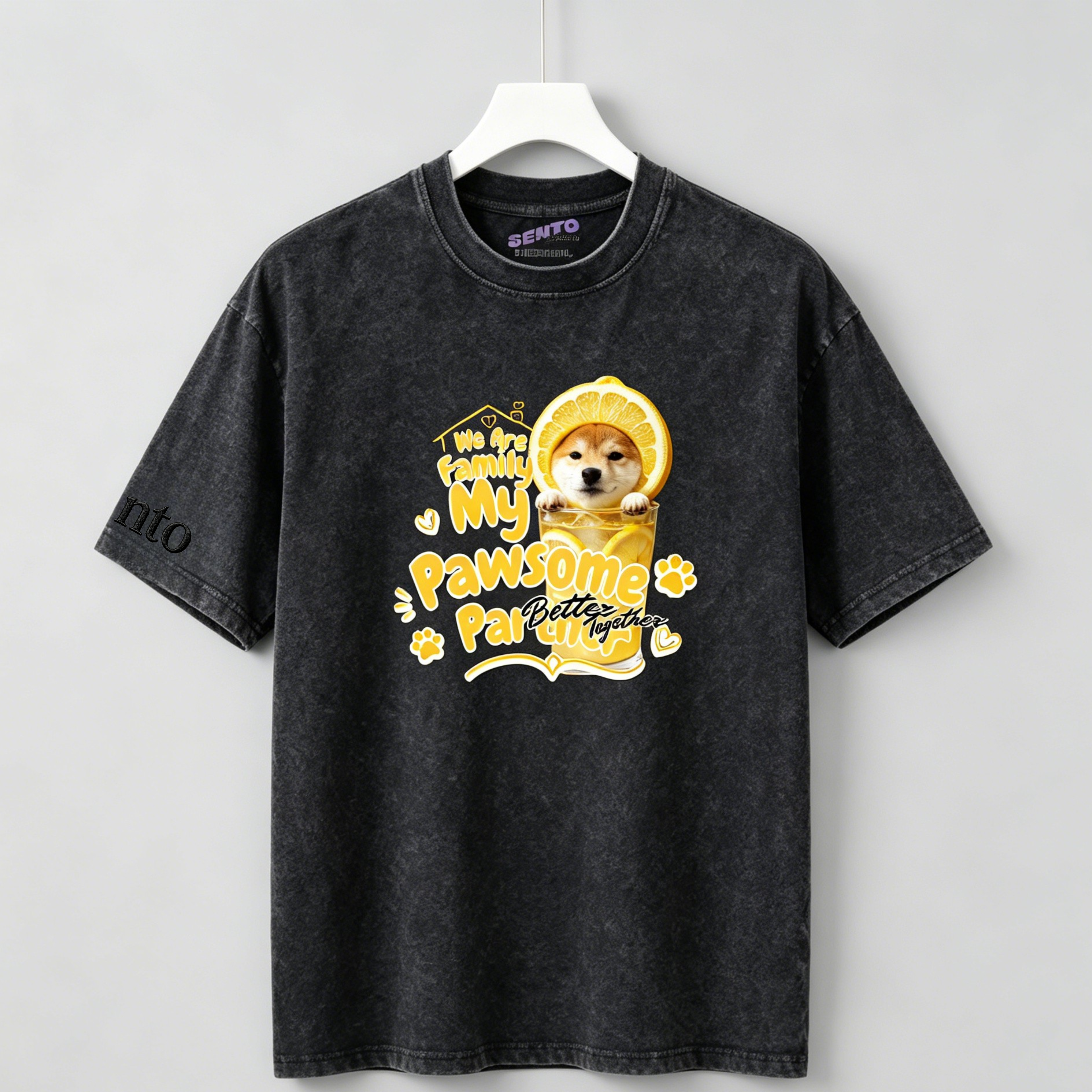 DIY - LEMON DRINK (DOG GRAPHIC TEE)