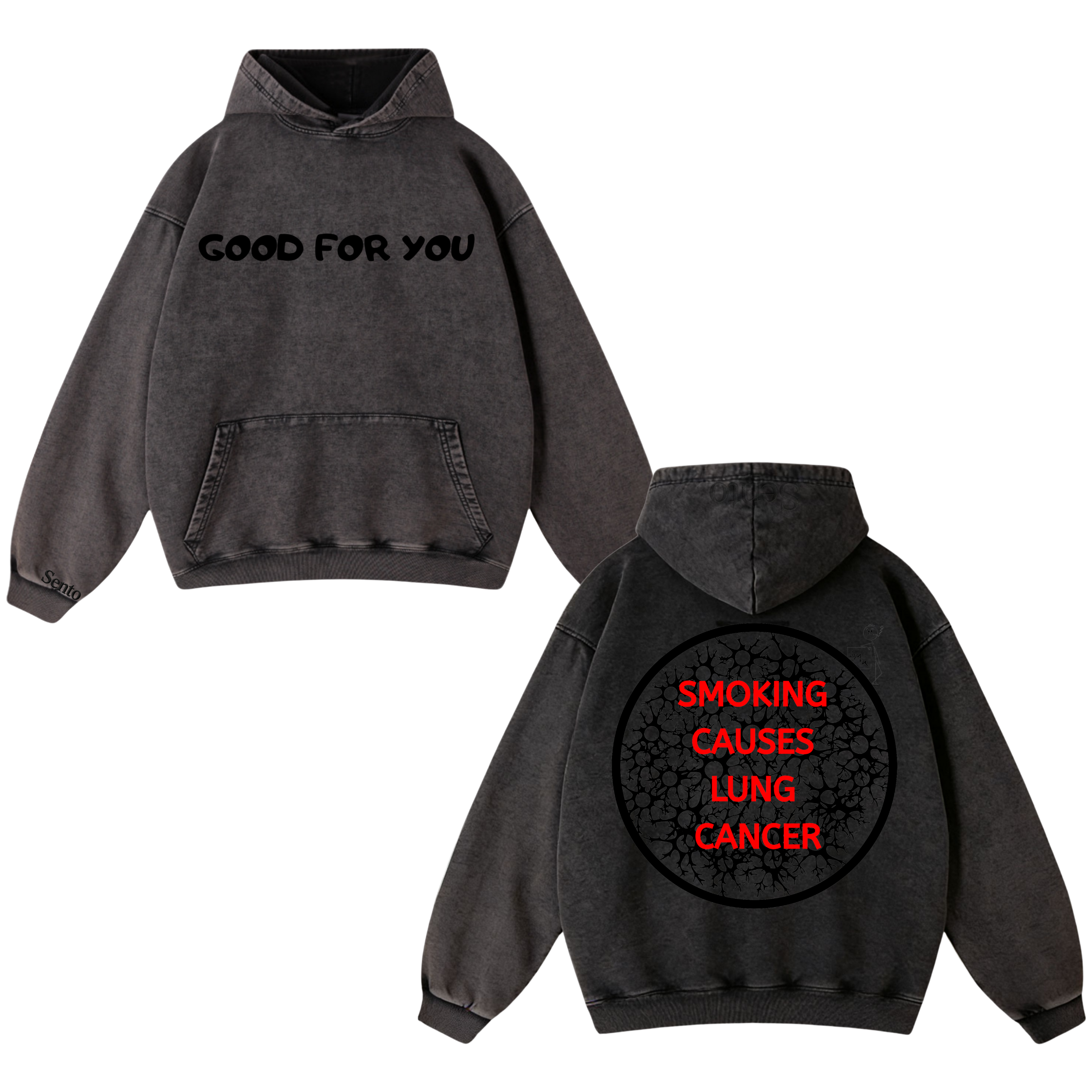 GFU_Smoking causes lung cancer Sweatshirt