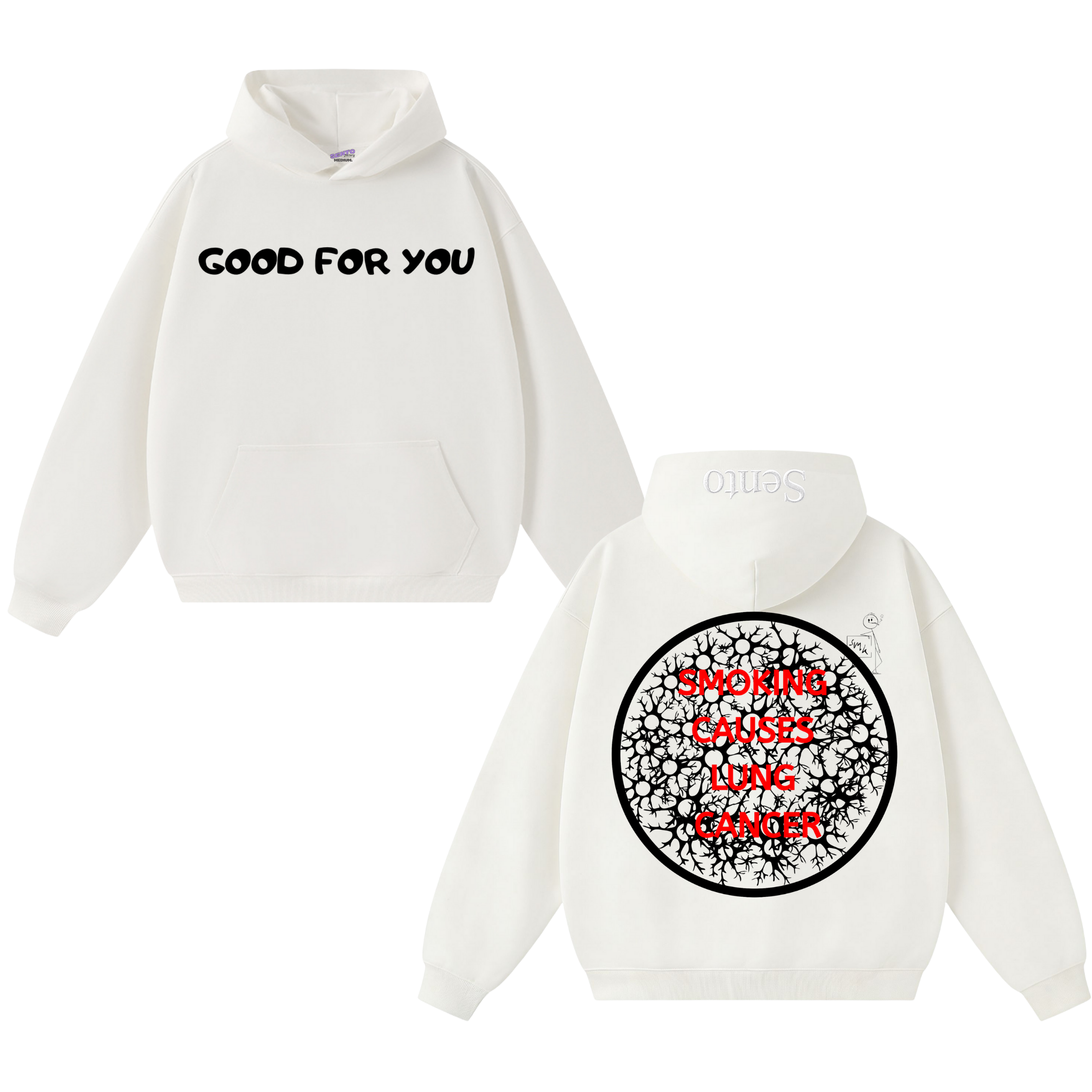 GFU_Smoking causes lung cancer Sweatshirt